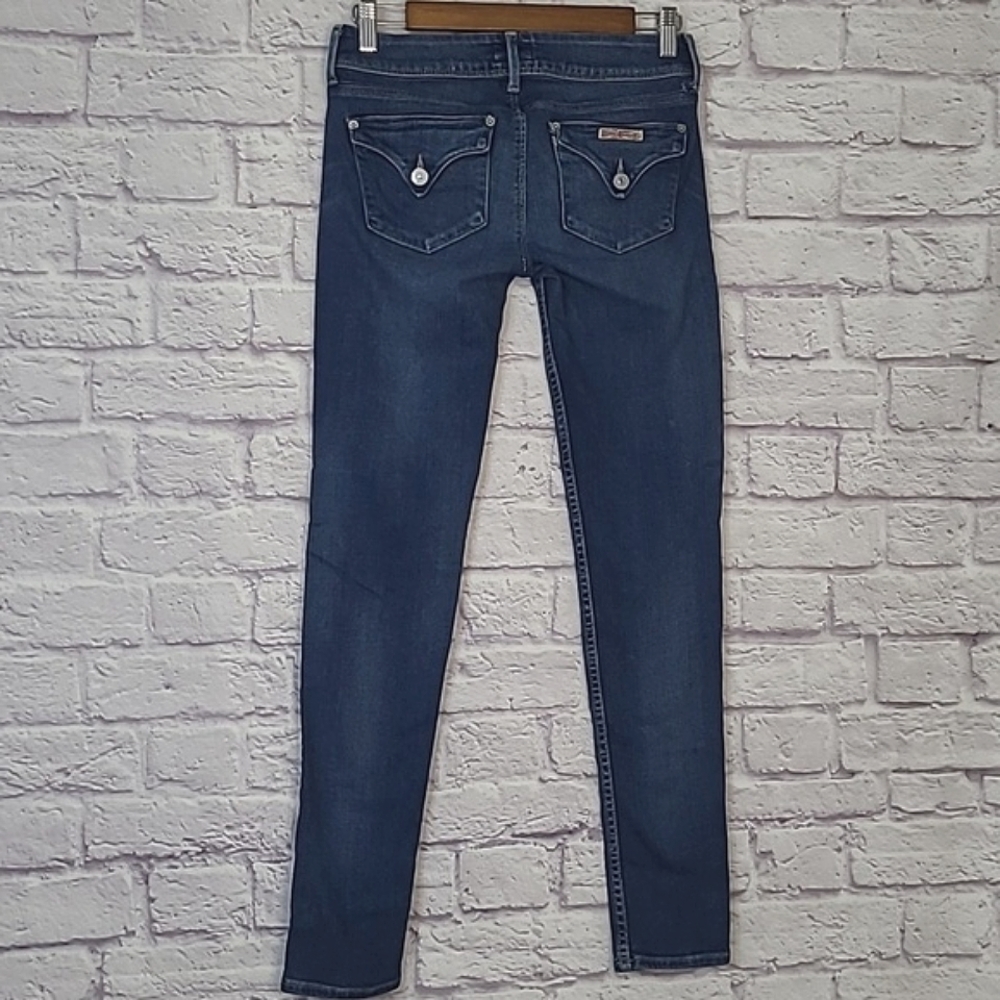 Hudson Collin  Double Button Skinny Leg 5 Pocket Low-Rise Jeans 27W, 29"L